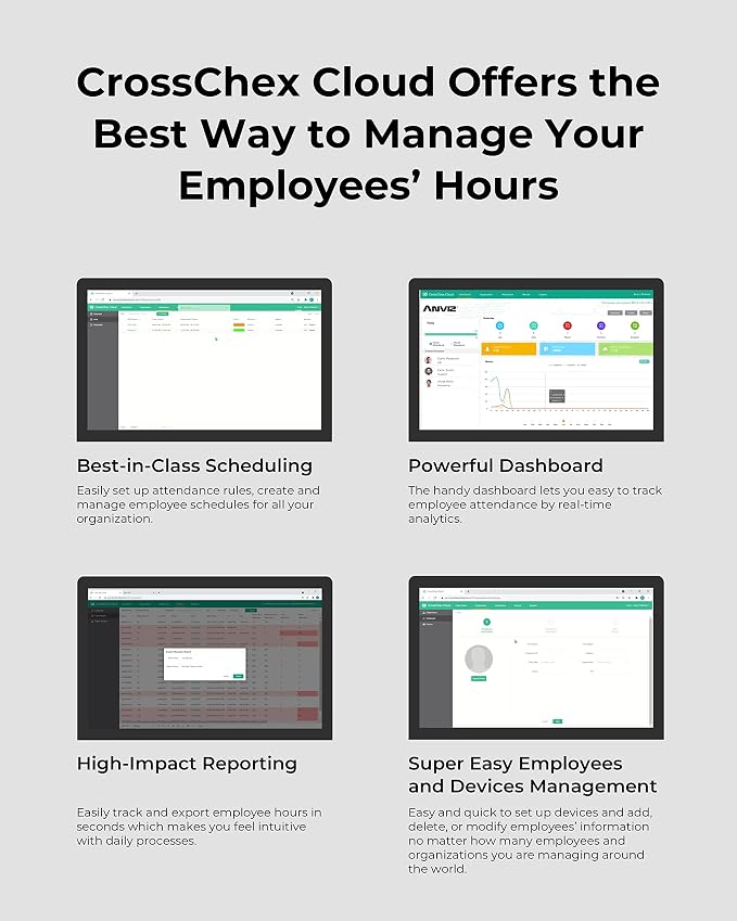 ANVIZ Time Clocks for Employees Small Business - Image 7