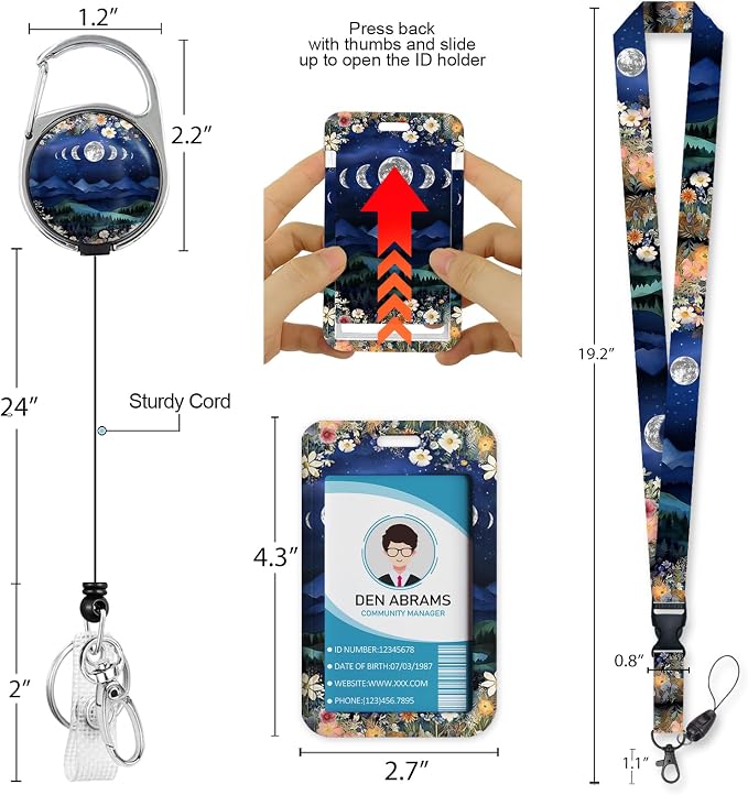 Piefly Lanyards for Id Badges, Badge Holder - Image 5