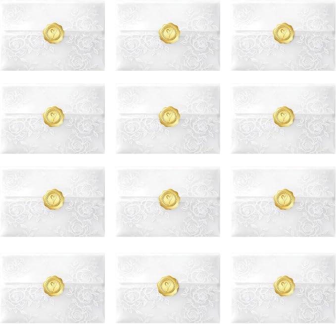 12 Pcs Translucent Vellum Outer Envelope Sleeves by KaKuLan