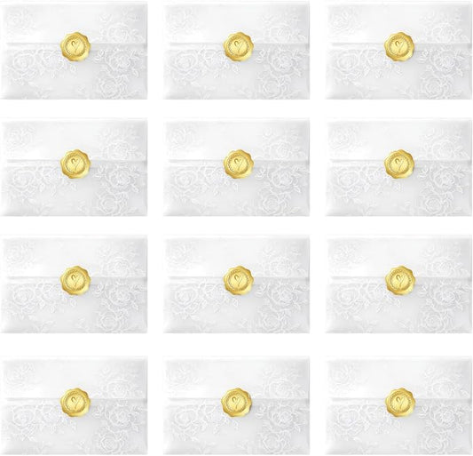 12 Pcs Translucent Vellum Outer Envelope Sleeves by KaKuLan