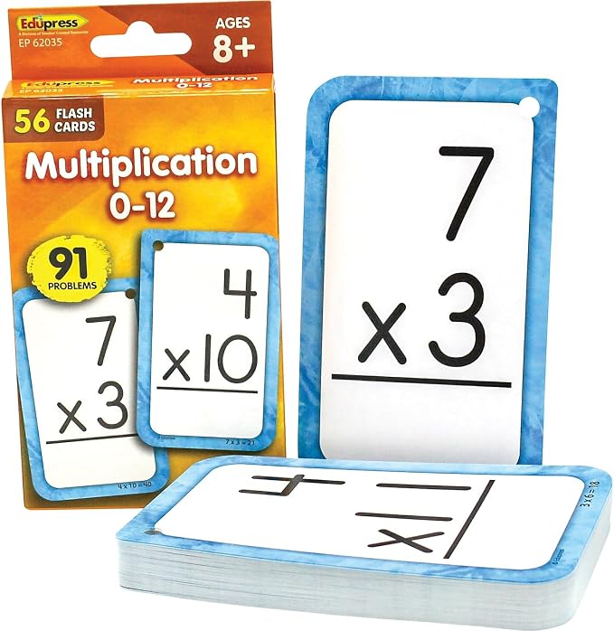 Teacher Created Resources Multiplication 0–12 Flash Cards - Image 3