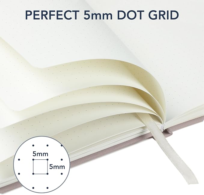 Mr. Pen- Dotted Journal Notebook, A5 Medium Size | 160 Pages, Fabric Hardcover - Image 6