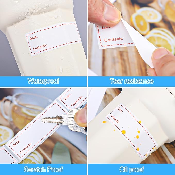 2000Pcs Removable Freezer Labels, 1 x 3 Inch Food Labels - Image 6