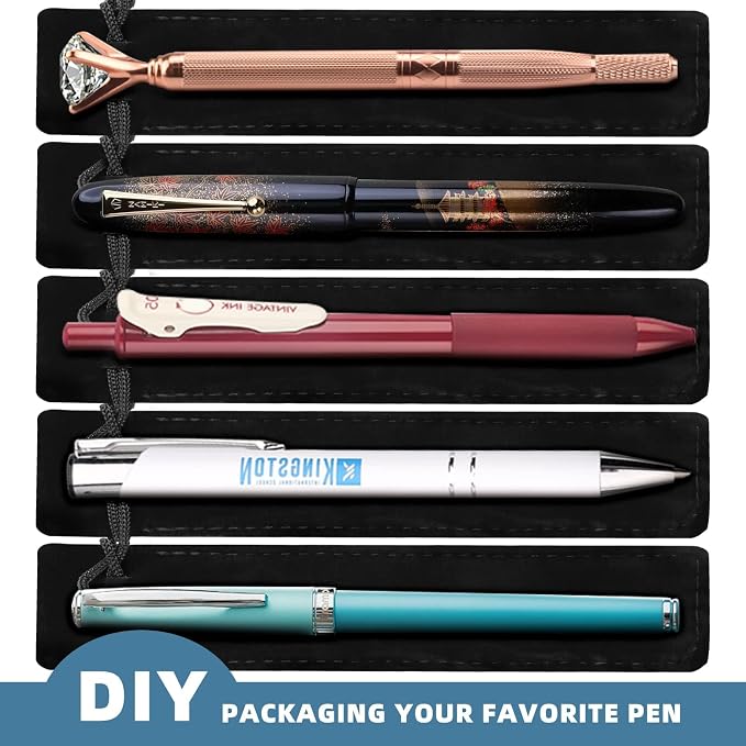 WFPLUS 50 Pieces Velvet Pen Pouch - Image 4