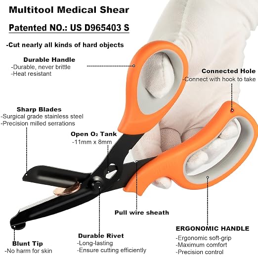 MEUUT 2 pcs Medical Scissors Trauma Shears - Image 5