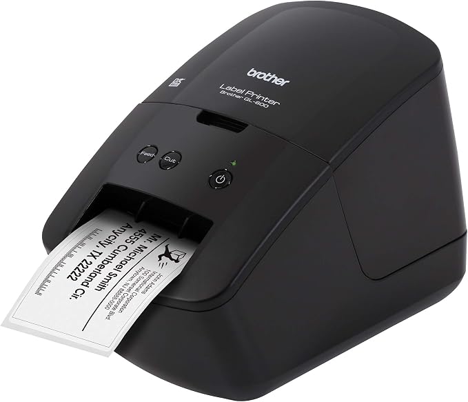 Brother QL-600 Desktop Monochrome Label Printer up to 2.4" Width, No Ink - Image 2