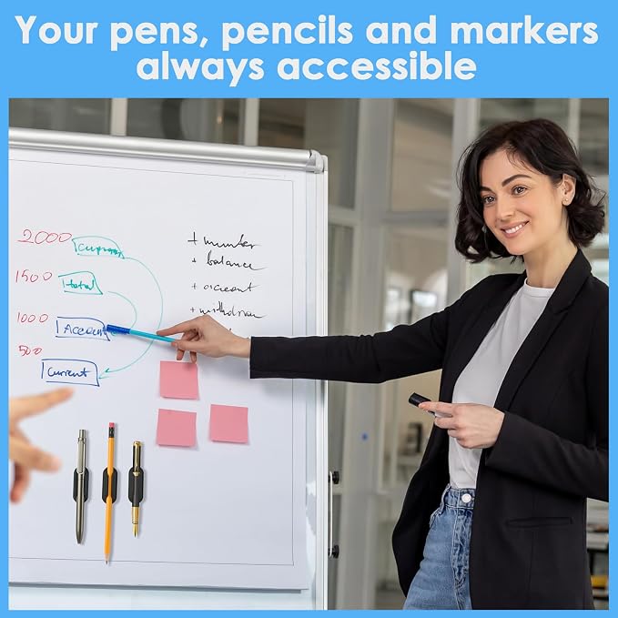 VZZNN 20 PCS Adhesive Pencil Holders - Image 2