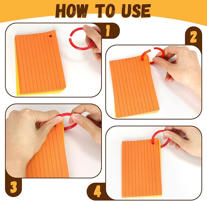 Tecmisse 1200 PCS Colorful Index Cards - Image 4