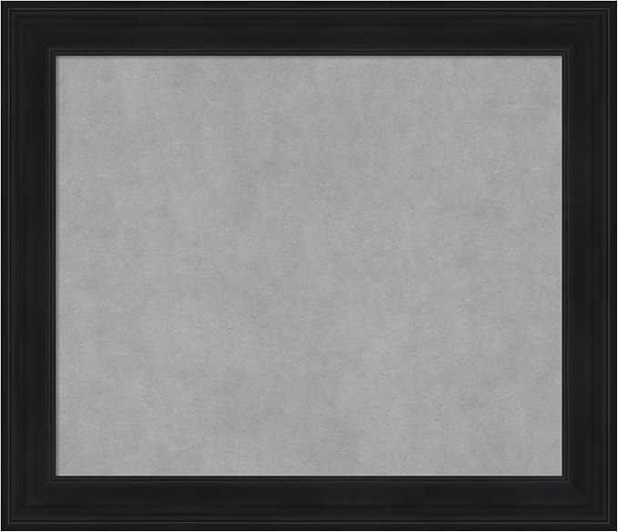 Amanti Art Black Framed Magnetic Board 25x29 Medium Vision Board by AmantiArt