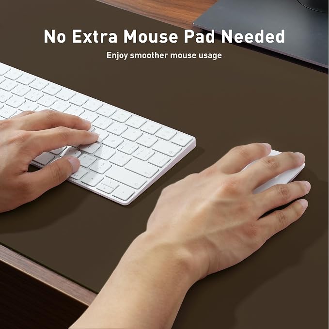 Aothia Leather Desk Pad Protector, Office Desk Mat, Large Mouse Pad, Non-Slip - Image 5