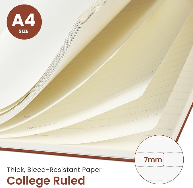 Taja Spiral Lined Notebook, 8.5"x11" Notebooks - Image 2