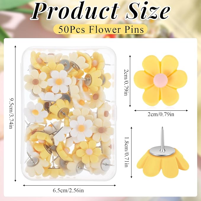 Dispowreath 50 Pcs Flower Push Pins - Image 2