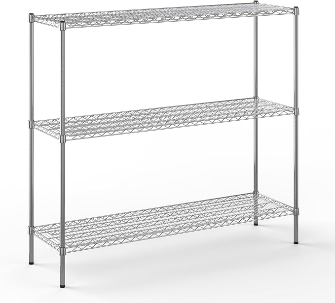 Regal Altair 18" Deep x 60" Wide x 54" Height Wire Shelving Kit | 3-Tier | NSF by Regal+Altair