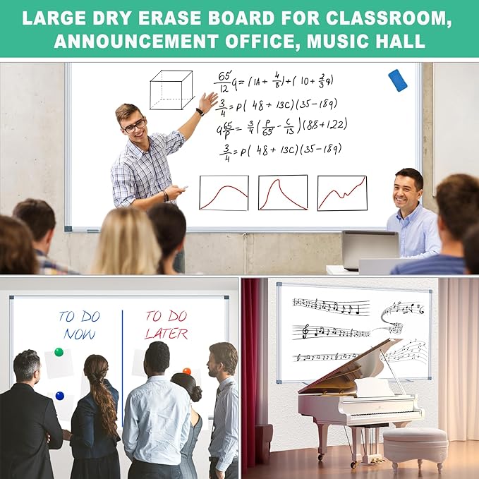 H-Qprobd 72"x48" Large Dry Erase Board - Image 7