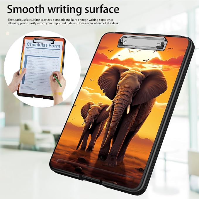 Clipboard with Storage, Office Supplies Nursing Clipboards Folder with Pen - Image 5