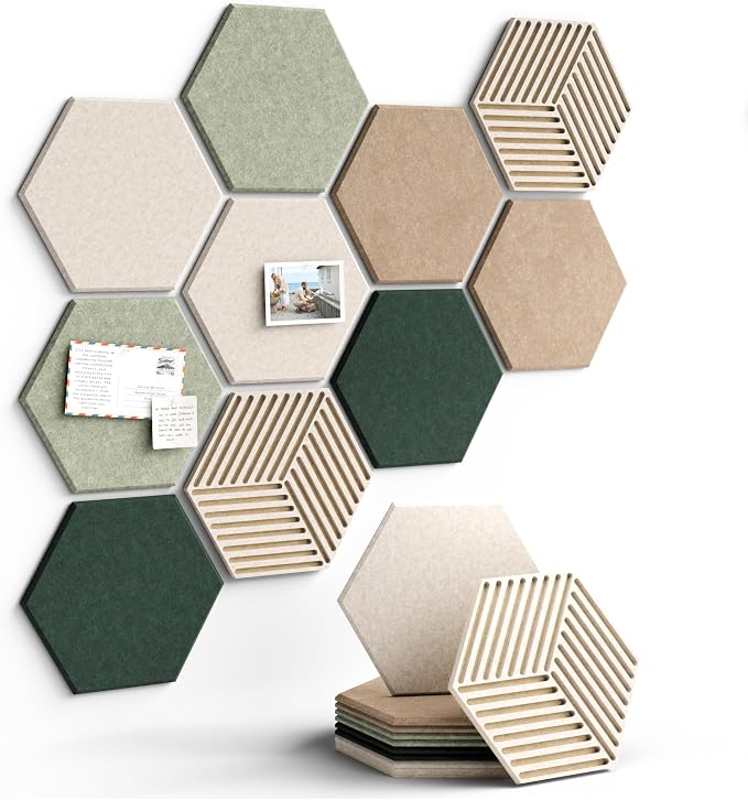 Fluxynara Hexagon Cork Board Alternative by FLUXYNARA