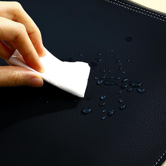 PU Leather A4 File Folder Zipper Document Holder Envelope Folder Case - Image 4