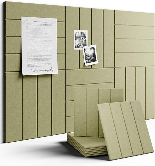 Fluxynara Large Felt Bulletin Board 48" x 36" Cork Board Alternative by FLUXYNARA