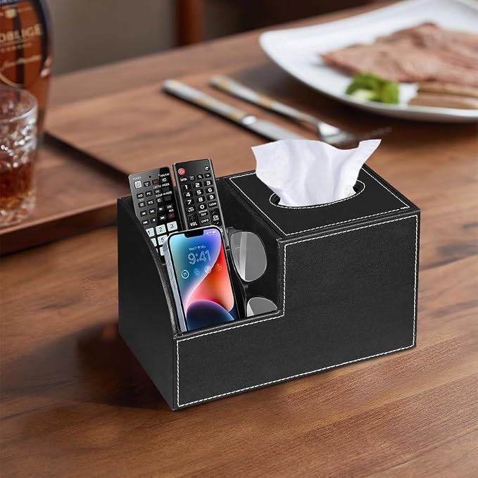 PU Leather Square Tissue Box Cover - Image 6
