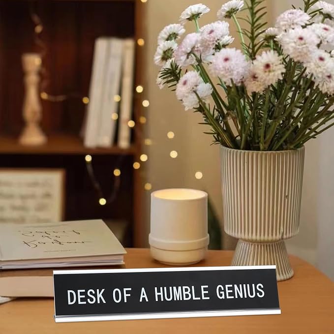 Funny Desk Sign for Office, Humorous Coworker Gift for Boss, Teacher or Work - Image 5