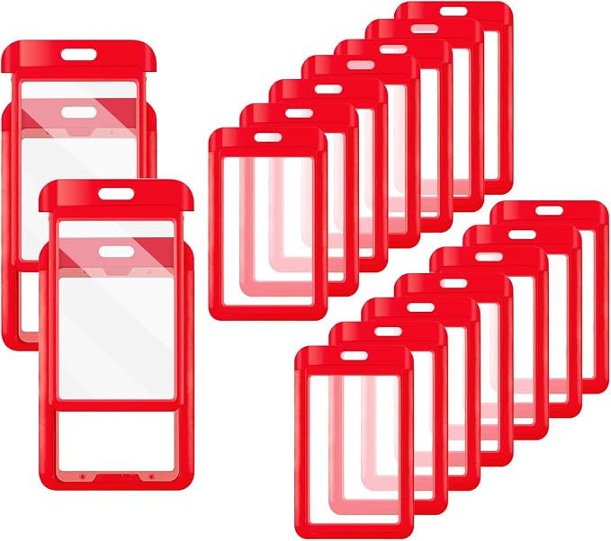 15 Pack Sliding ID Badge Holder by DALMALIN