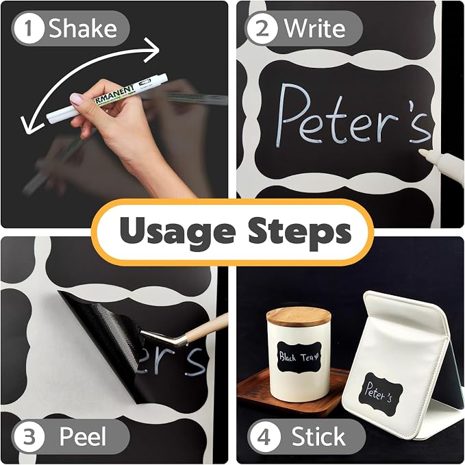JIEHENG 180Pcs Chalkboard Labels - Image 2