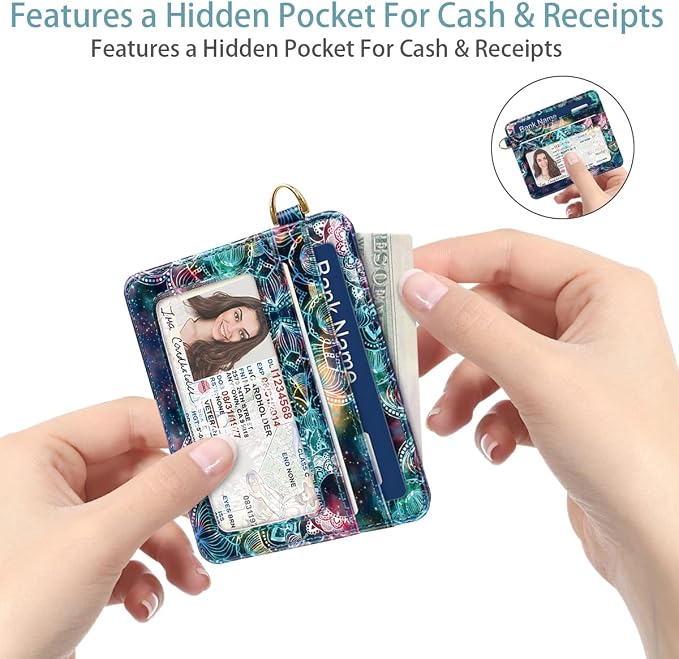 Slim Minimalist Front Pocket RFID Blocking Credit Card Holder Small Wallet Cute - Image 6