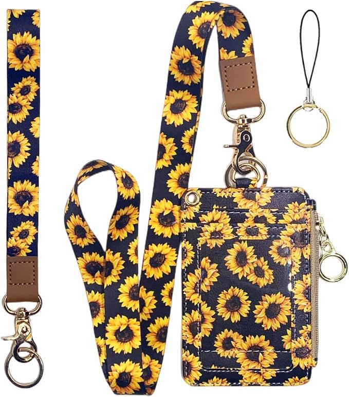Bolimoss Sunflower ID Badge Holder by BOLIMOSS