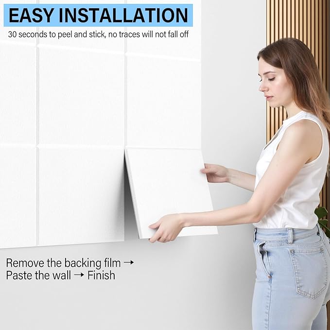 Large Cork Boards for Walls – 48 x 36 Self Adhesive Felt Wall Tiles, Ideal for Office Wall Organizing Bulletin Board, Easy to Install Cork Boards Felt Board-DeskLoop Office