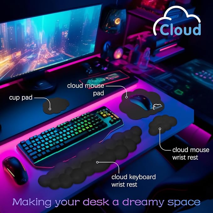 Cloud Wrist Rest Keyboard Palm Rest - Image 2
