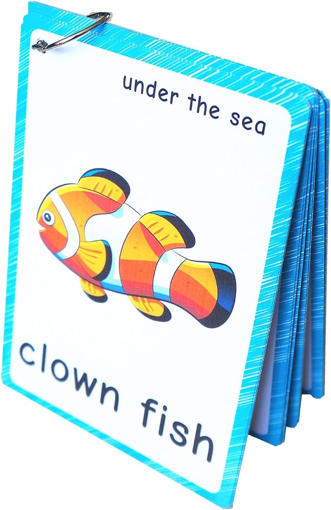 20 pcs Sea Animals Flash Cards for Toddlers | Marine Animals Learning Cards & - Image 2