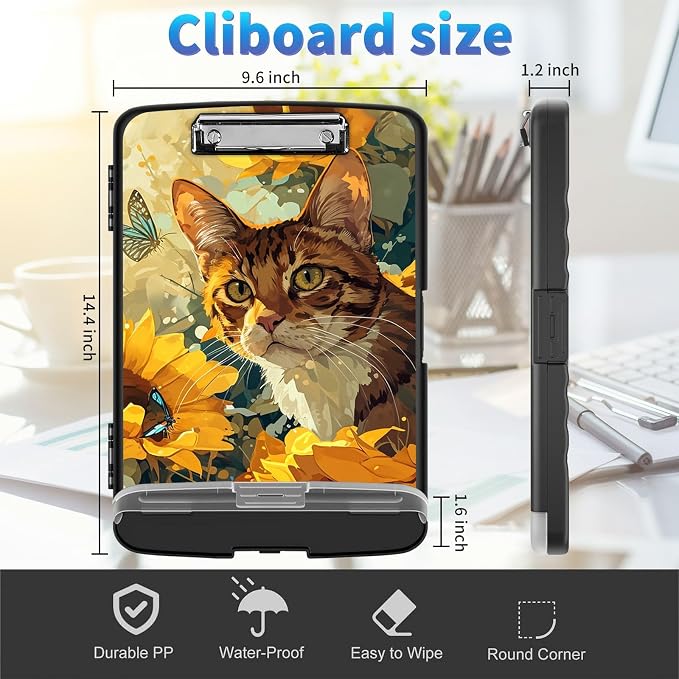 Clipboard with Storage, Clip Boards 8.5x11 with Storage High Capacity Nursing - Image 4