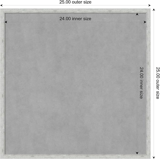 Amanti Art Silver Framed Magnetic Board 25x25 Medium Vision Board - Image 3