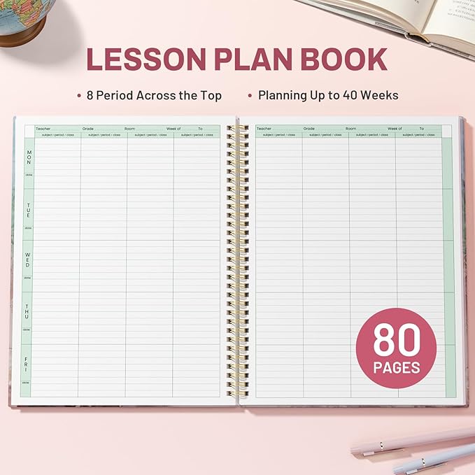 SUNEE 8 Period Teacher Lesson Plan Book - Image 2