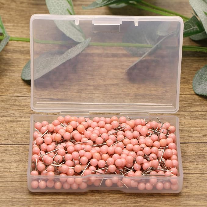 Tupalizy 1/8 Inch Small Round Ball Head Decorative Push Pins Map Thumb Tacks - Image 5