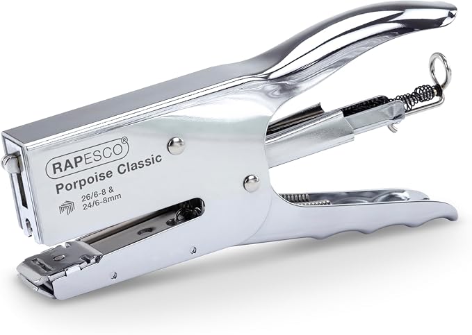 Rapesco R81000A3 Porpoise Classic Stapling Plier, 45 Sheet Capacity, Uses Type by Rapesco