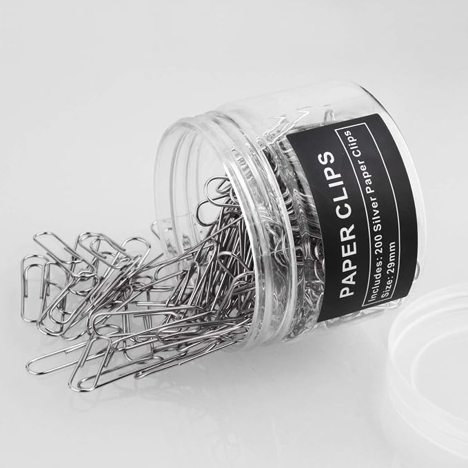 Paper Clips, 200 Pack, Paperclips, Paper Clip, Suitable - Image 4