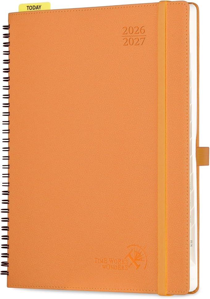 POPRUN 2026-2027 Academic Weekly Planner, Large 8.5" x 10.5" Horizontal Layout by POPRUN