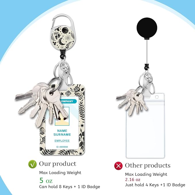 Hancynir Goth Moon Floral Lanyards - Image 4