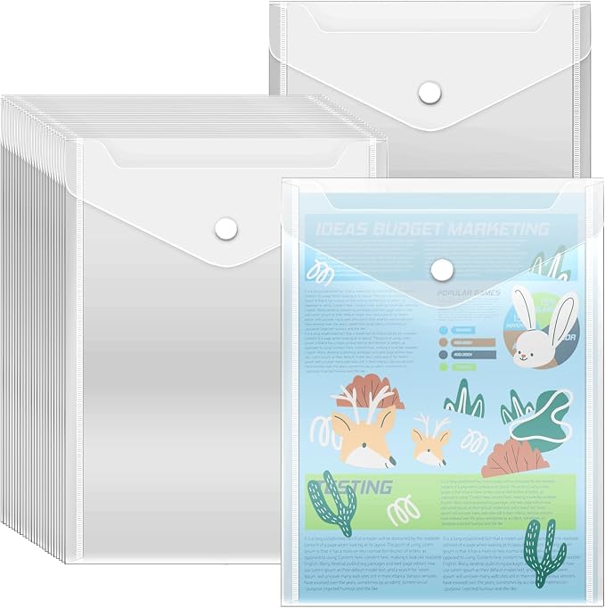 Vmiapxo 20 Pcs Plastic Envelopes by Vmiapxo