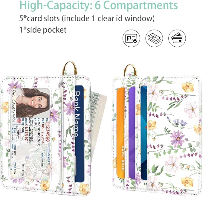 Slim Minimalist Front Pocket RFID Blocking Credit Card Holder Small Wallet Cute - Image 4