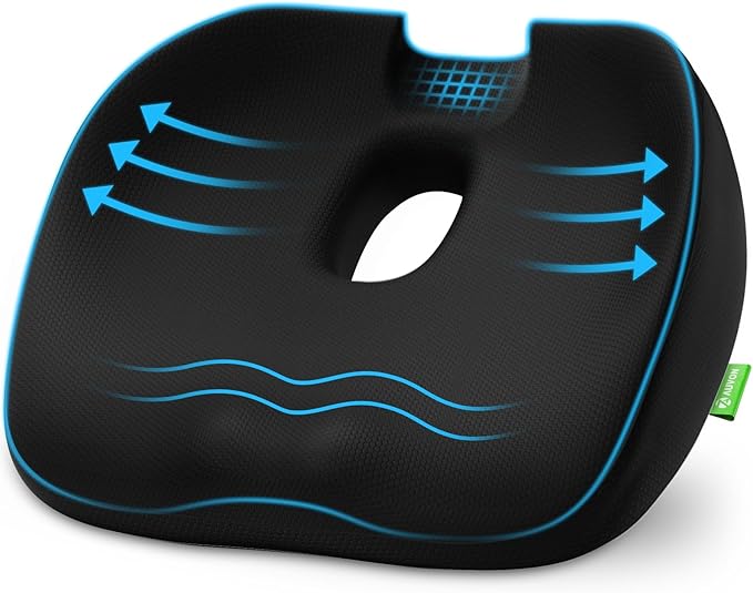 AUVON Innovative Donut Pillow Hemorrhoids Scientific Center Hole and Tailbone by AUVON