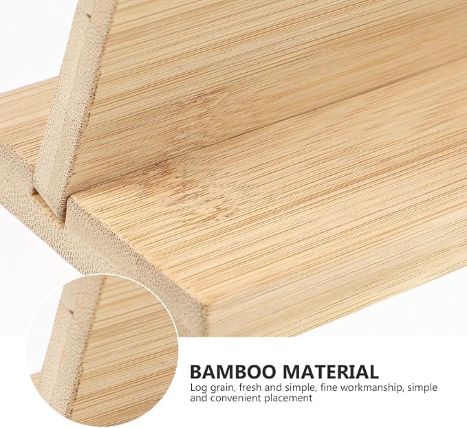Operitacx 5.5" x 3.9" Bamboo Desk Name Plate - Image 7