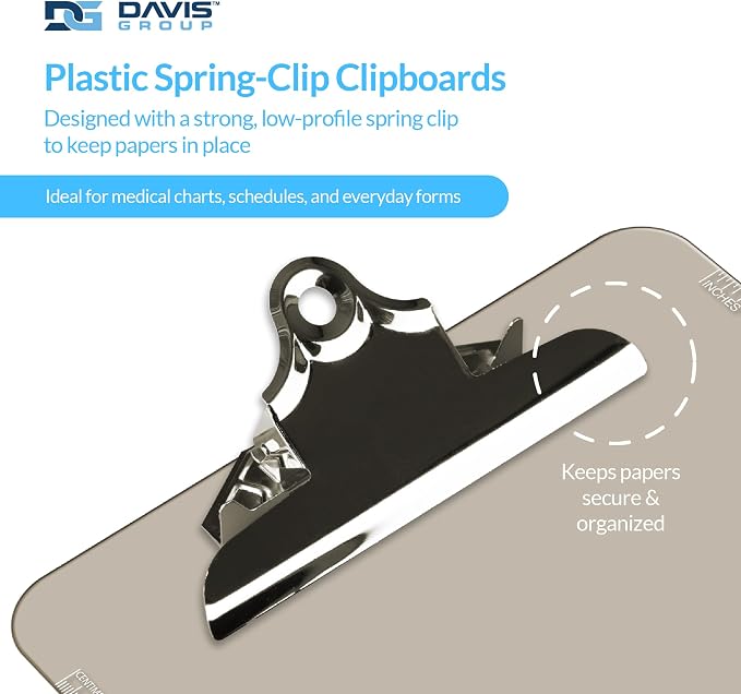 Pack of 6 Plastic Clipboards - Image 2