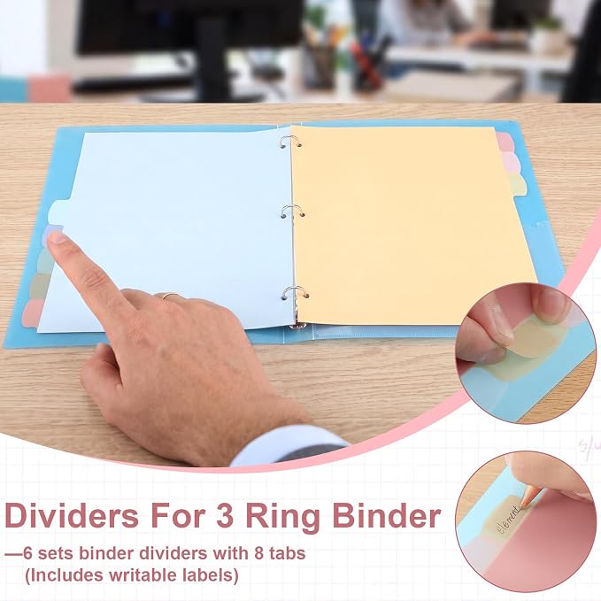 6 Sets of 48Pcs Binder Dividers - Image 7