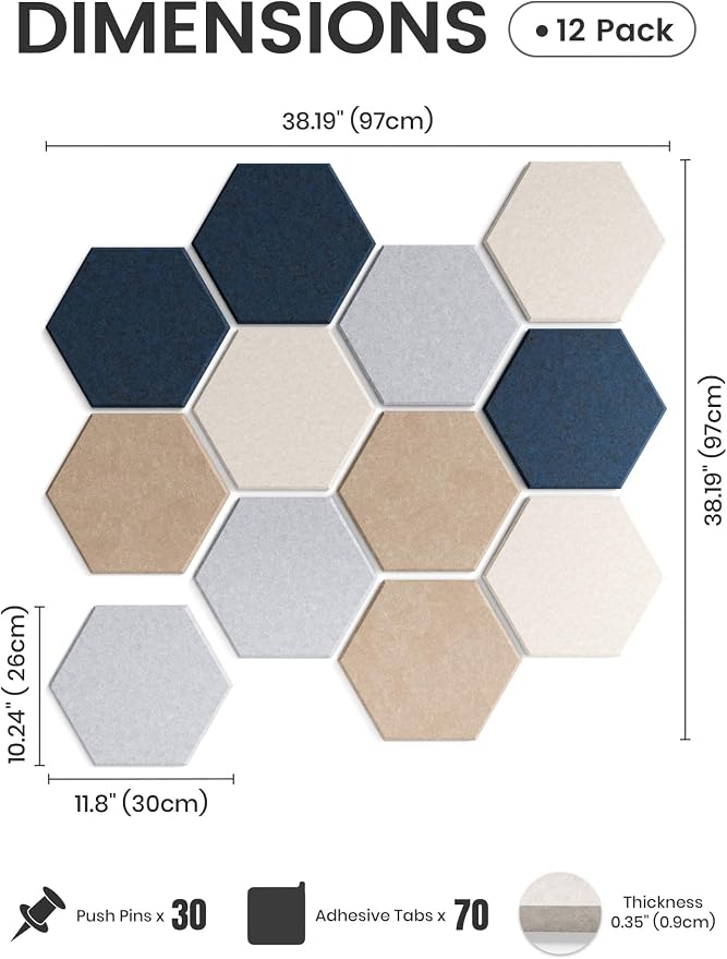 Fluxynara Hexagon Cork Board Alternative - Image 2