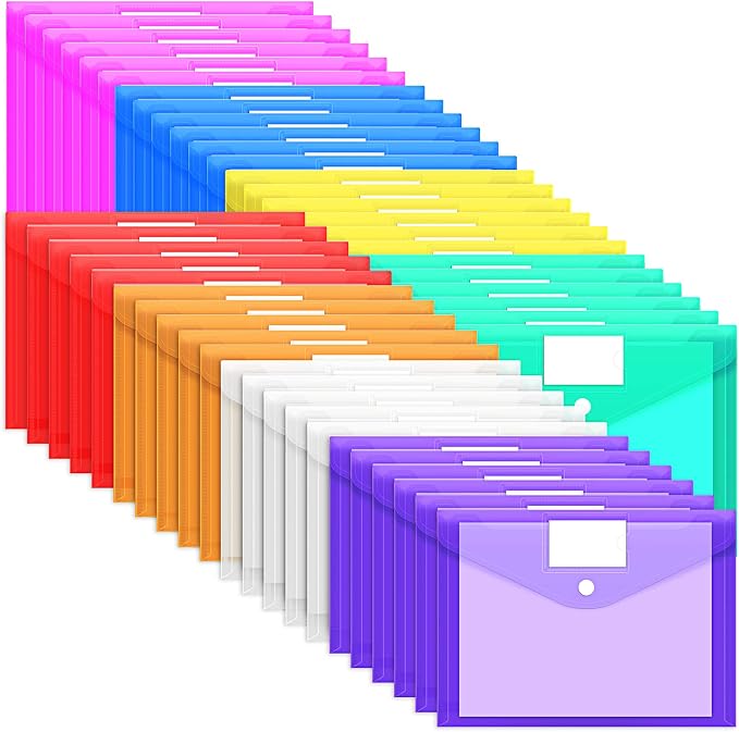 EOOUT 45 Pack Plastic Envelopes Poly Envelopes, A4 Size by EOOUT