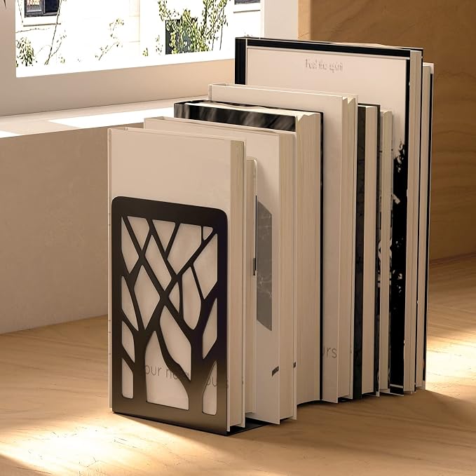 MaxGear Book Ends Tree Design Bookends - Image 7