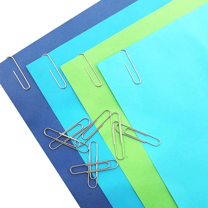 Vinaco Paper Clips Smooth Silver, Medium and Jumbo Paper Clip, Durable and - Image 8