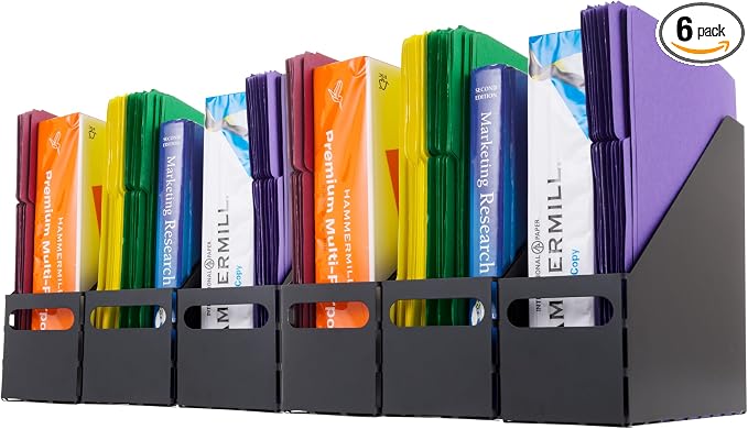 IRIS USA Magazine Holder, Compact File Storage Mini File Organizer by IRISUSA